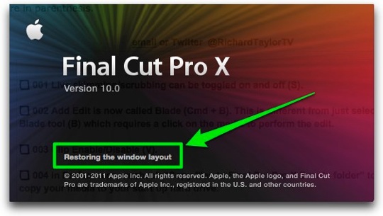 final cut pro 7 key